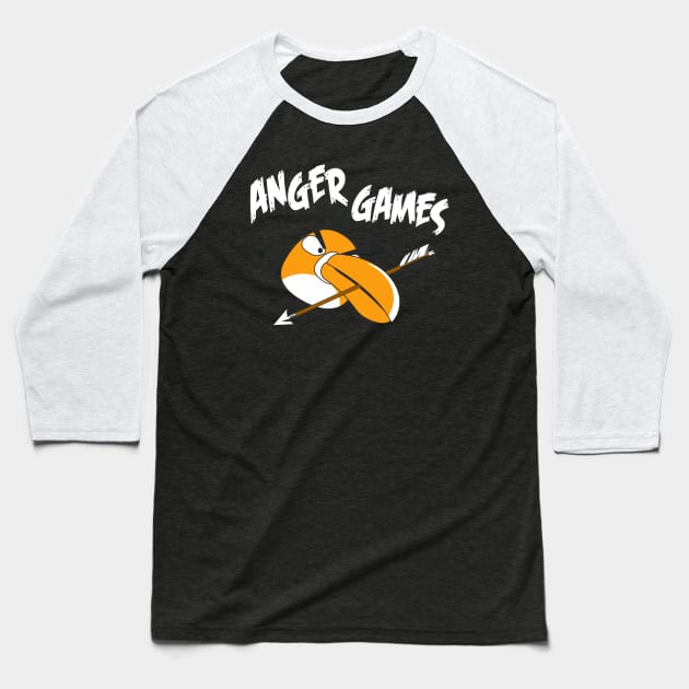 Anger Games Baseball T-Shirt by Pixhunter